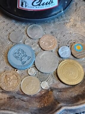 Vintage Coin & Medallion Lot - Mixed Metallic Tones